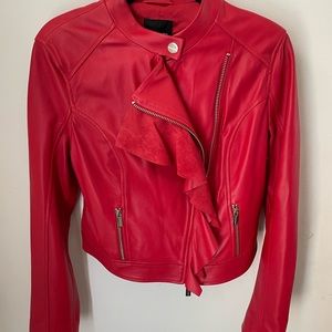 Red Hot MARCIANO Leather Jacket